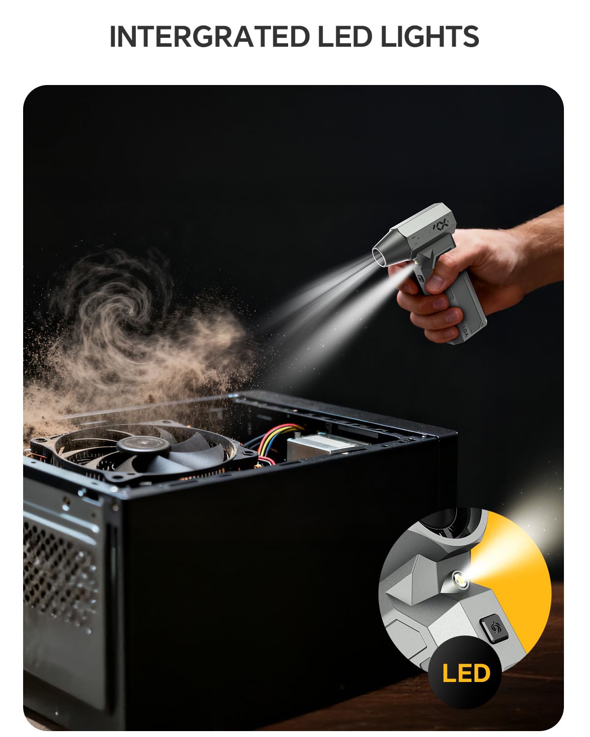 Compressed Air Duster 150000RPM 4 Gear Electric Soplador De - yoyoto Official Imagery - 8