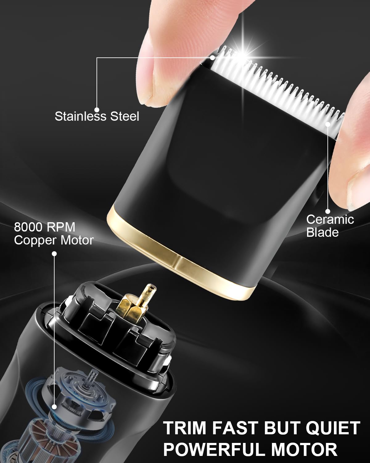 AREYZIN Body Hair Trimmer Men Manscape 3 in 1 Electric Razor - AREYZIN Official Imagery - 3