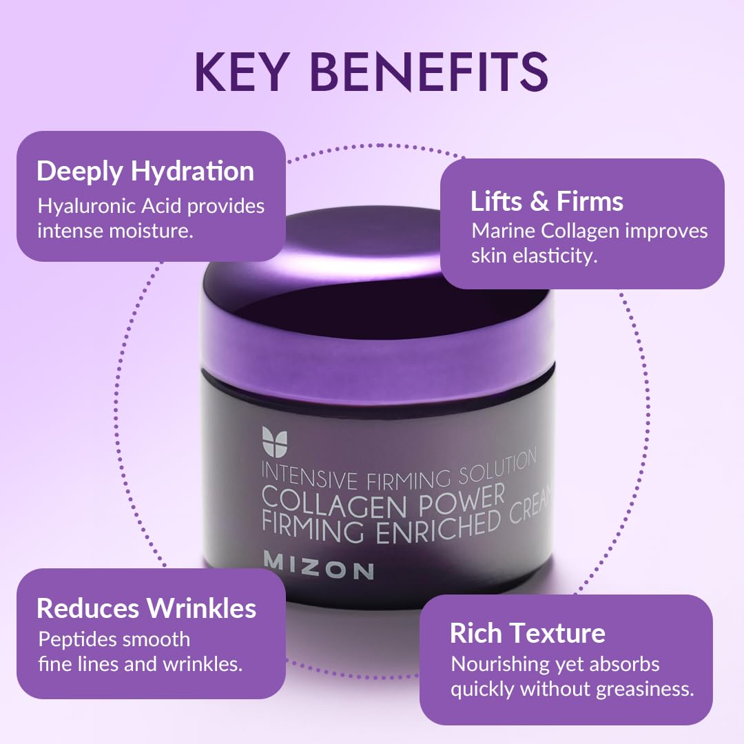 MIZON Collagen Power Firming Enriched Cream 1 69 FL oz - MIZON Official Imagery - 5