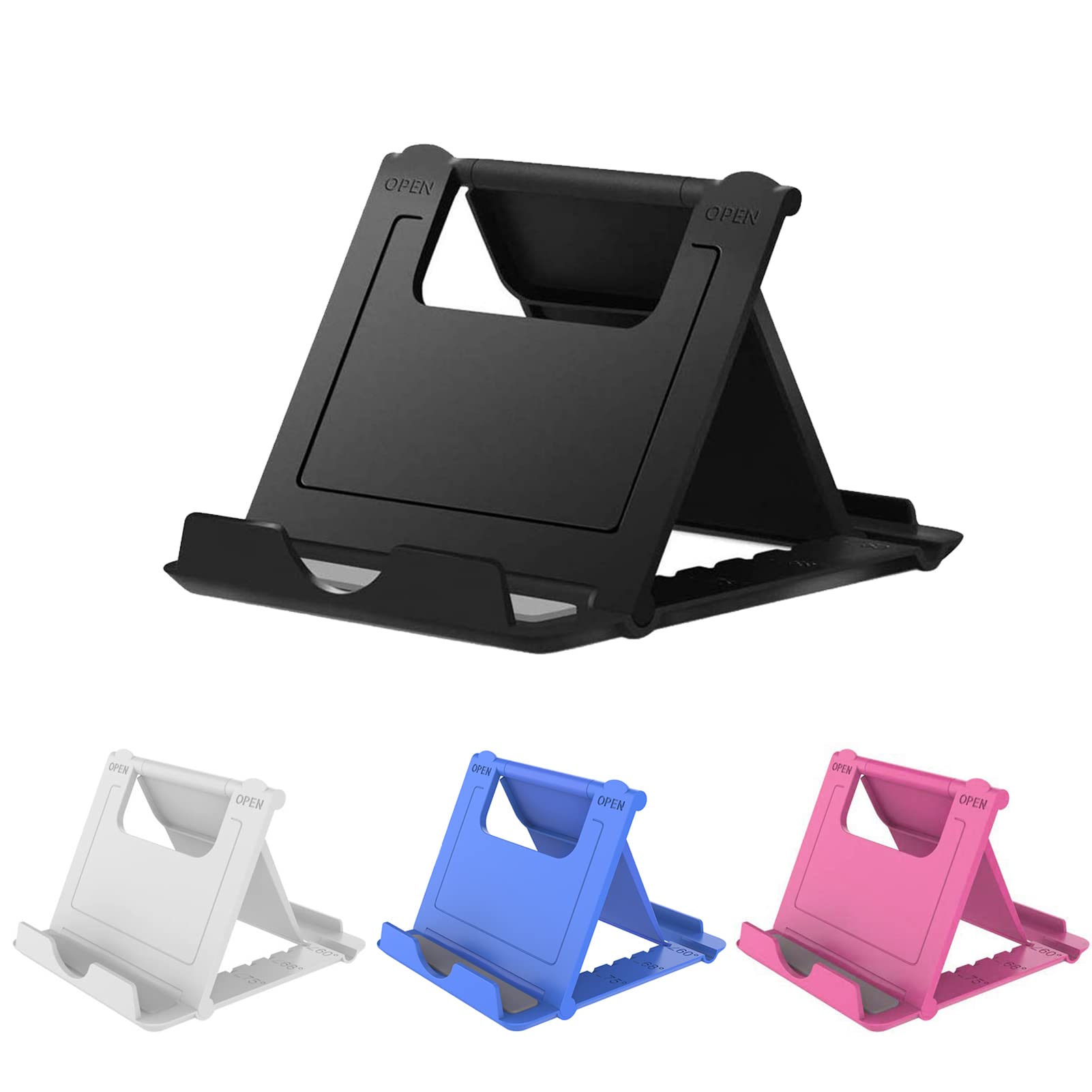 Kemoxan 2 Pack Portable Cell Phone Stand Holder for Desk, Foldable Pocket-Sized - Kemoxan Official Product View 9