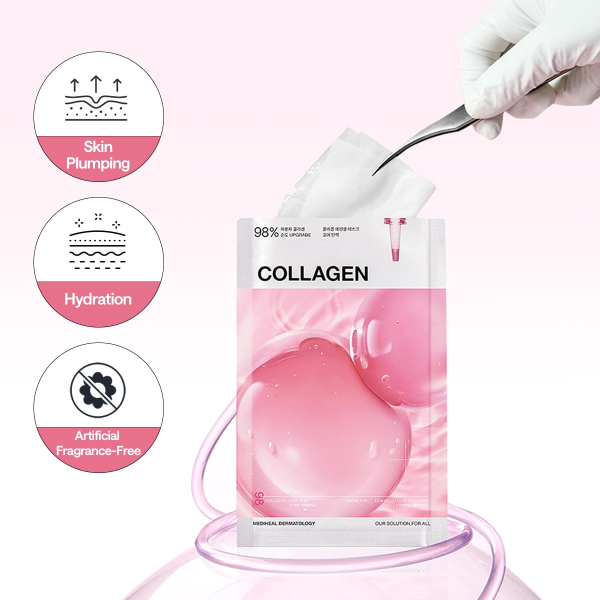 MEDIHEAL Collagen Essential Face Sheet Mask, Skin Firming - MEDIHEAL Official Product View 7