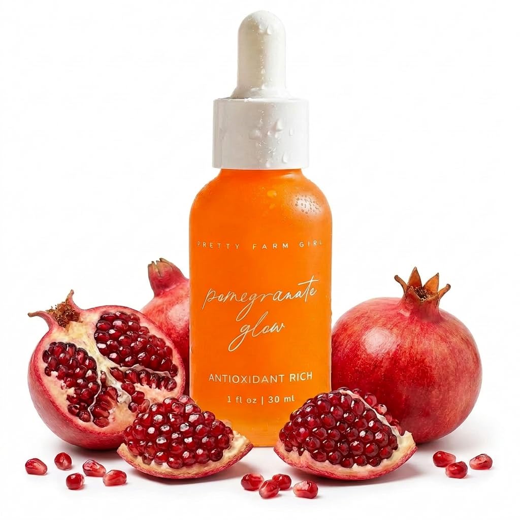 Pretty Farm Girl Pomegranate Glow Natural Face Serum – With - Pretty farm girl