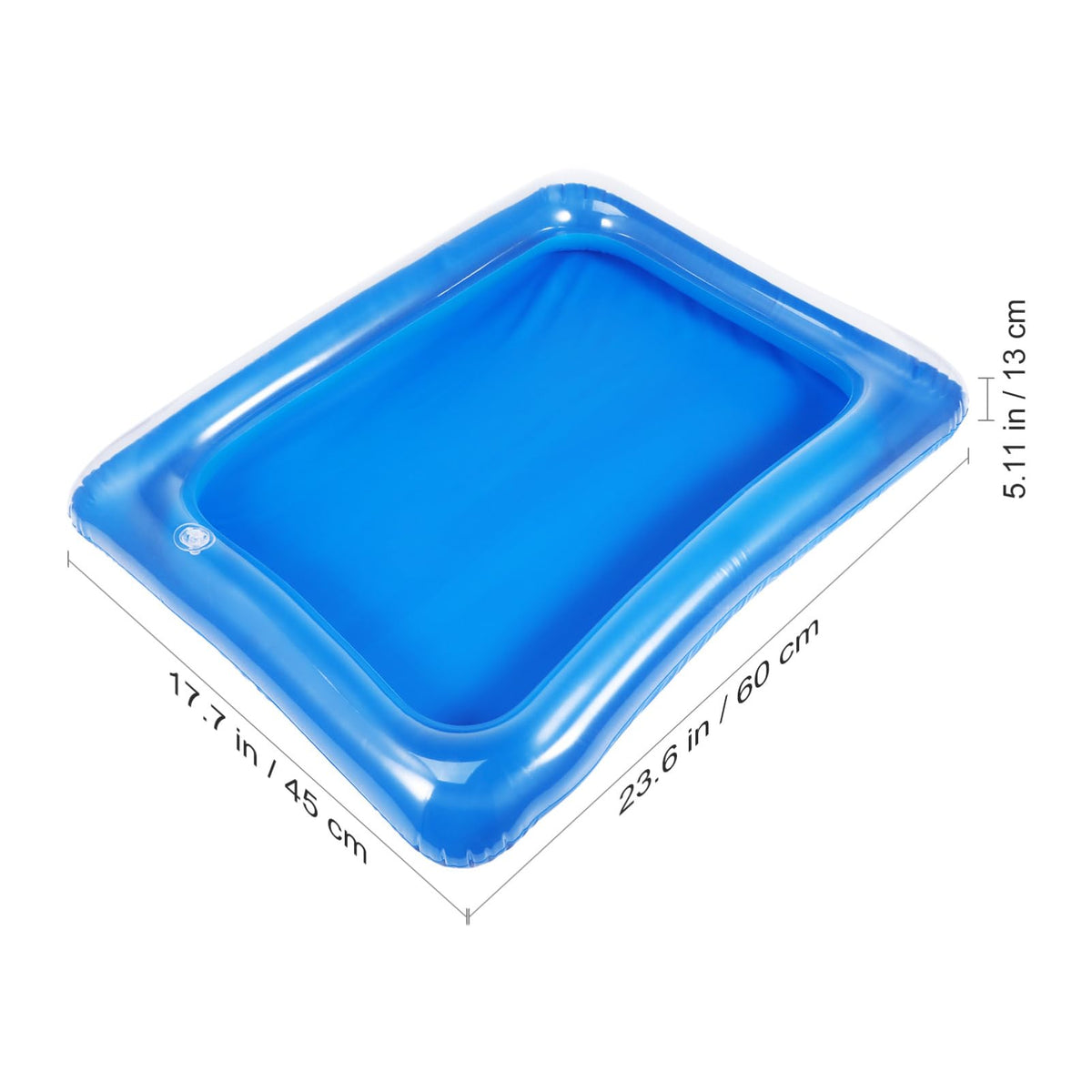 4pcs Inflatable Ice Serving Trays PVC Blue Portable Serving - BESTOYARD Official Imagery - 4