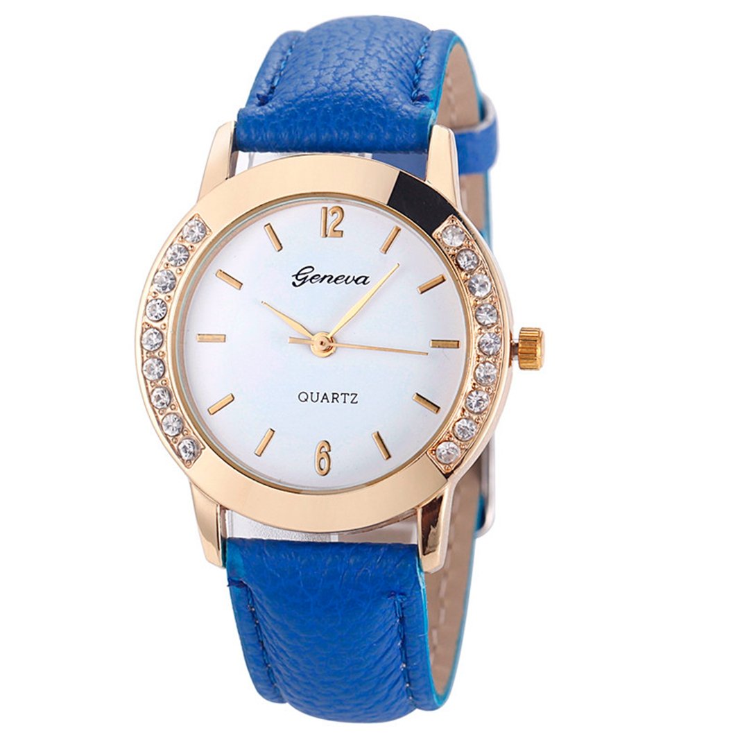 10 Pack Wholesale Women Watches Leather Rhinestone Inlaid - yunanwa Official Imagery - 7