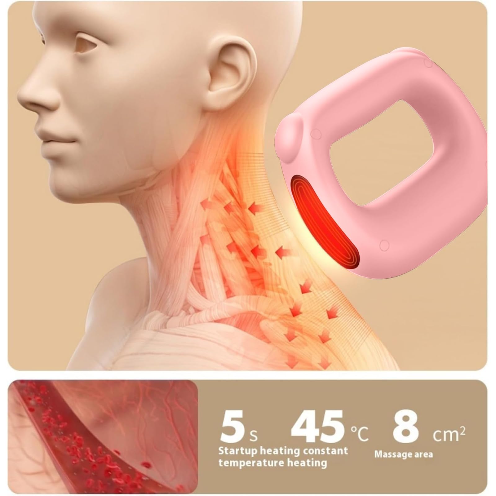 Xquyk Deep Tissue Percussion Muscle Massage Gun: with Heat, Adjustable - View 3