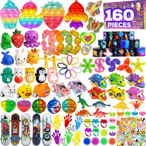 160 Pcs Fidget Toys Party Favors Pack, Randomly Selected Pop - Product Imagery