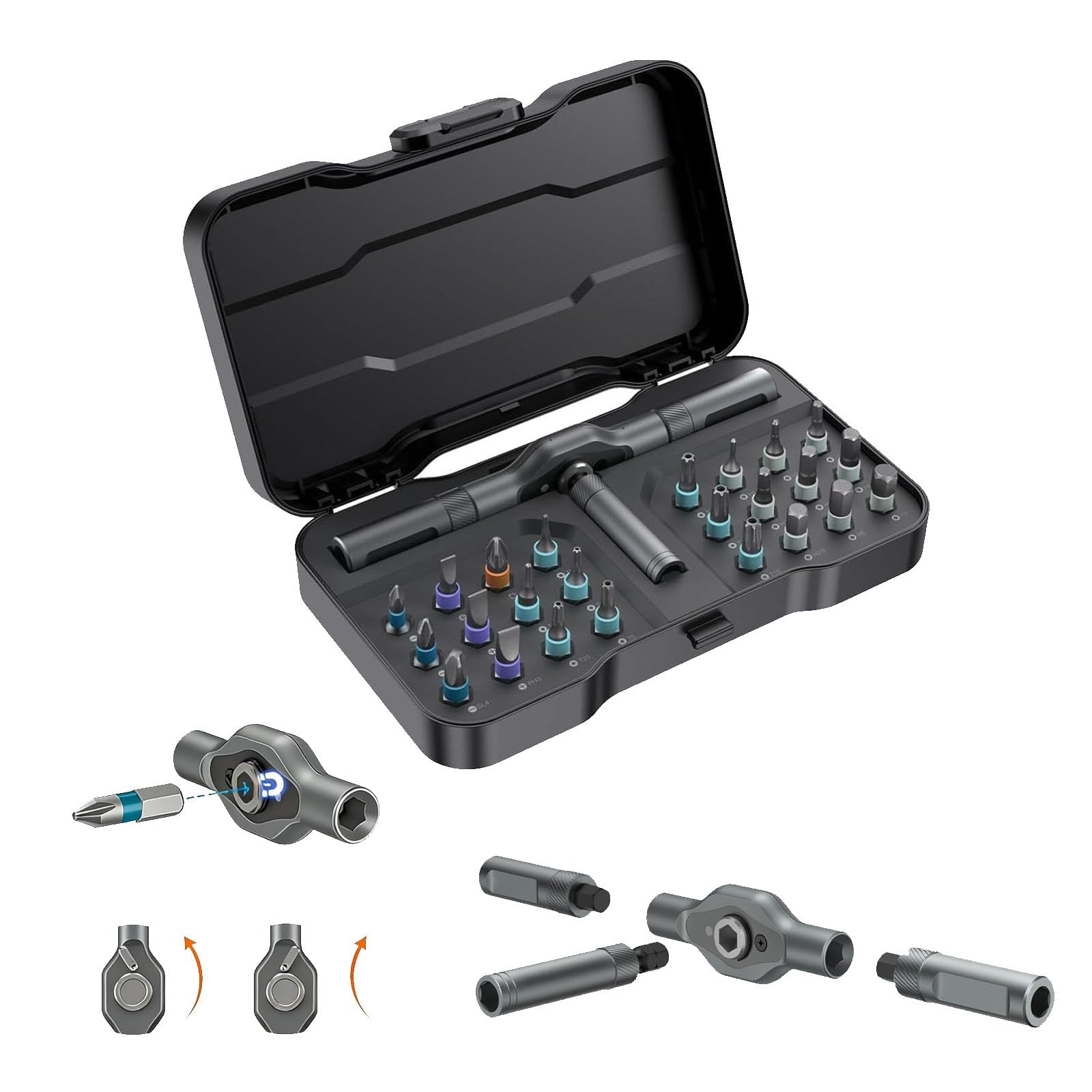 Asnish 24 in1 Magnetic Screwdriver Set Mini Precision Screwdriver Set - Asnish Official Product View 1