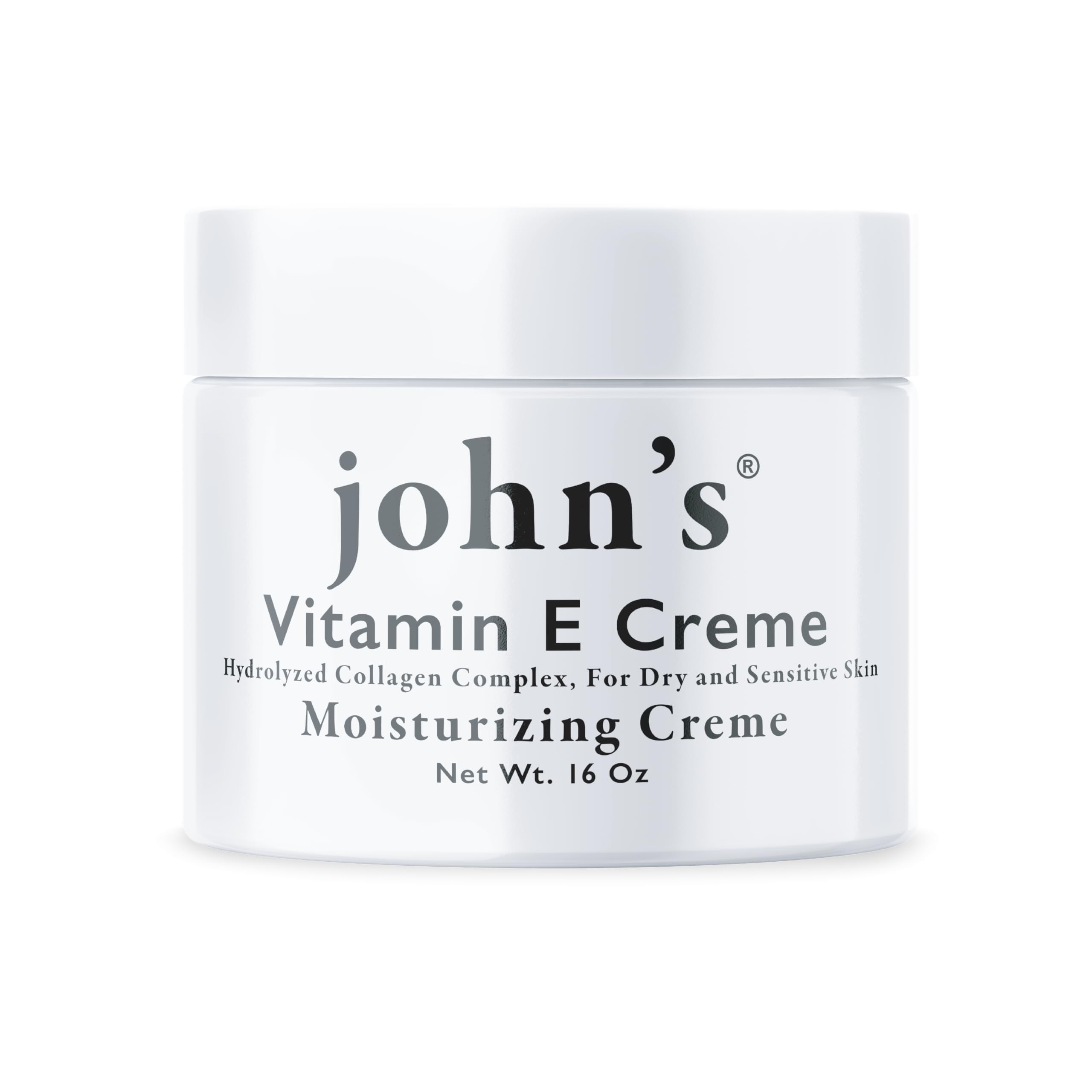 John s Vitamin E A D Collagen Cream 16 oz Aloe Enriched - John's Official Imagery - 2