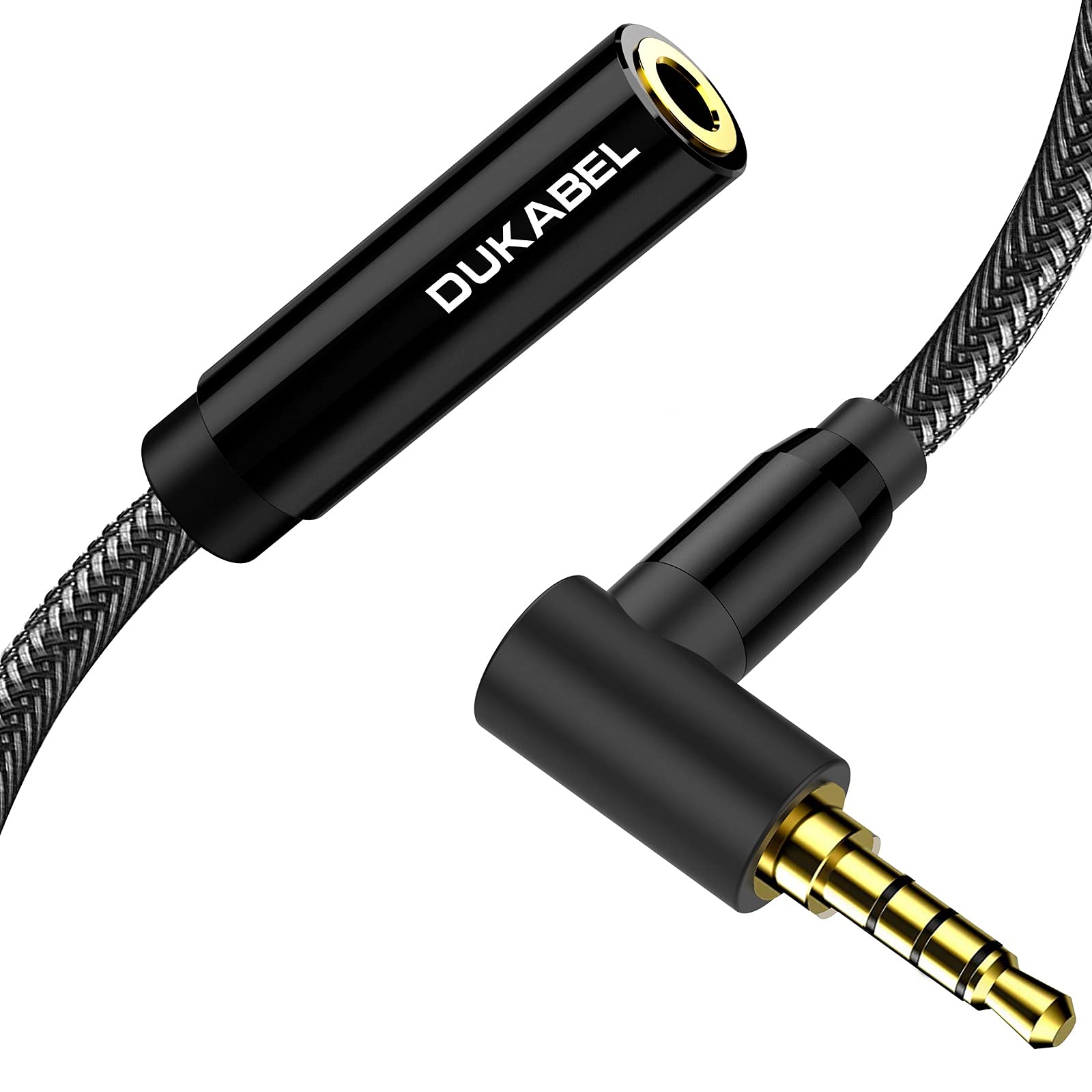 DUKABEL Headphone Extension Cords, TRRS Right-Angle 3.5mm Extende by DUKABEL - Angle View 9