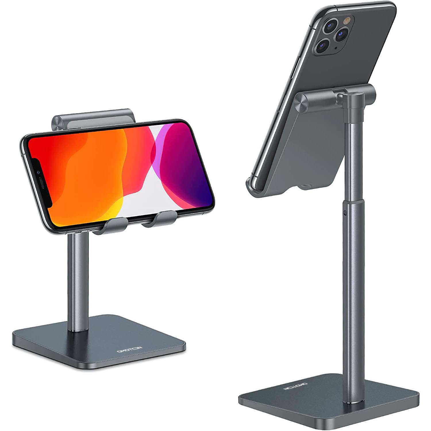 OMOTON CA02 Cell Phone Stand with Charging Hole for Desk Lightwei by OMOTON - Angle View 10