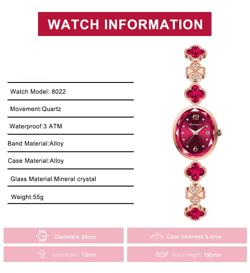 Gosasa Women s Vintage Oval Bracelet Watch Petal Link Quartz - Gosasa Official Imagery - 5