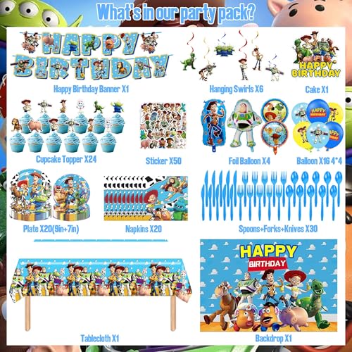 Cartoon Birthday Party Decorations,Anime Themed Party Supplies - Product Imagery