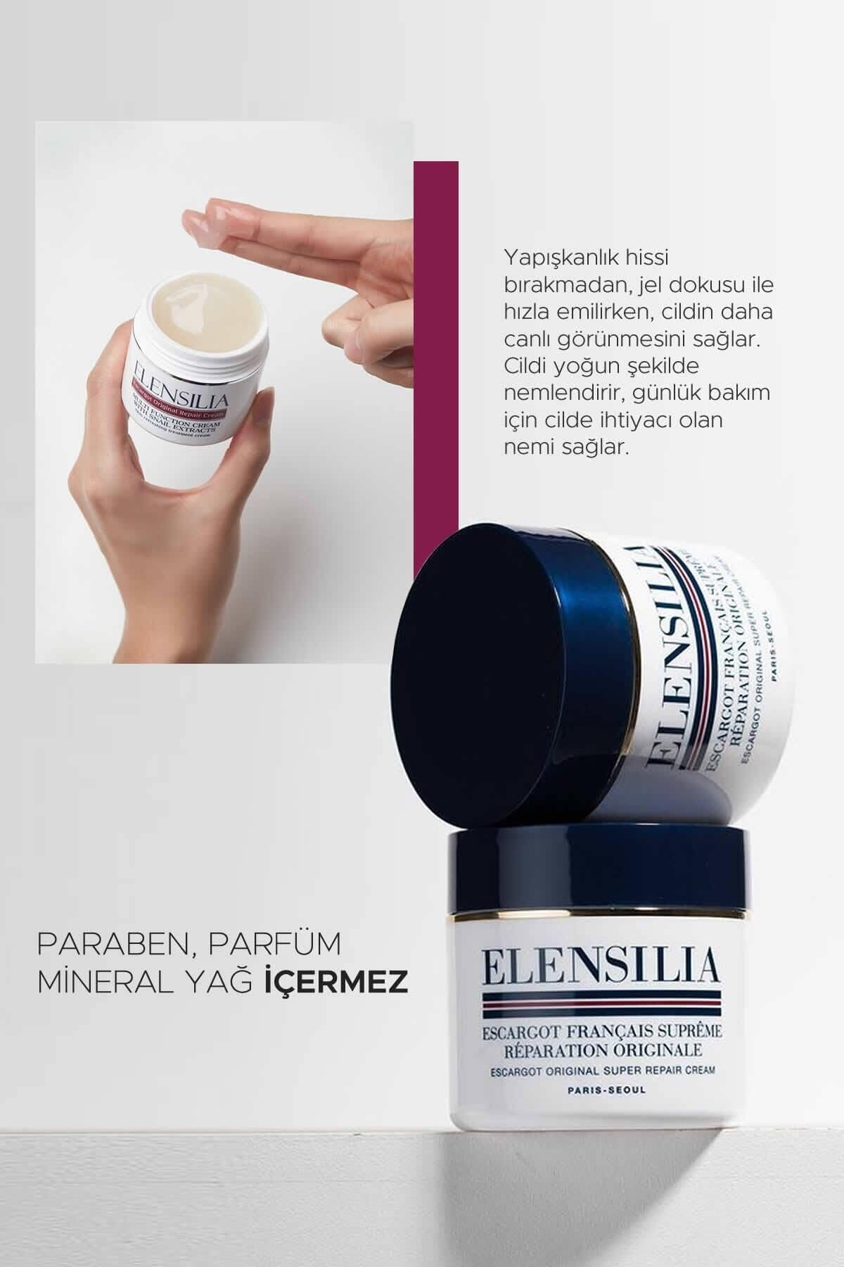 Elensilia Escargot Original Snail Repair Cream, Deep Hydration - Elensilia