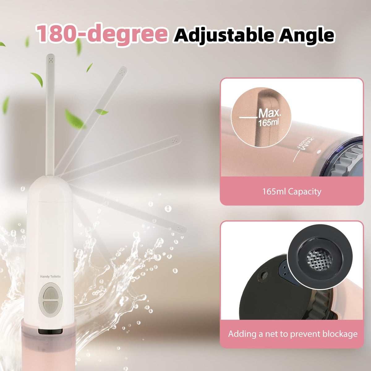 Hibbent Portable Bidet for Travel High Pressure Handheld - Hibbent Official Imagery - 7