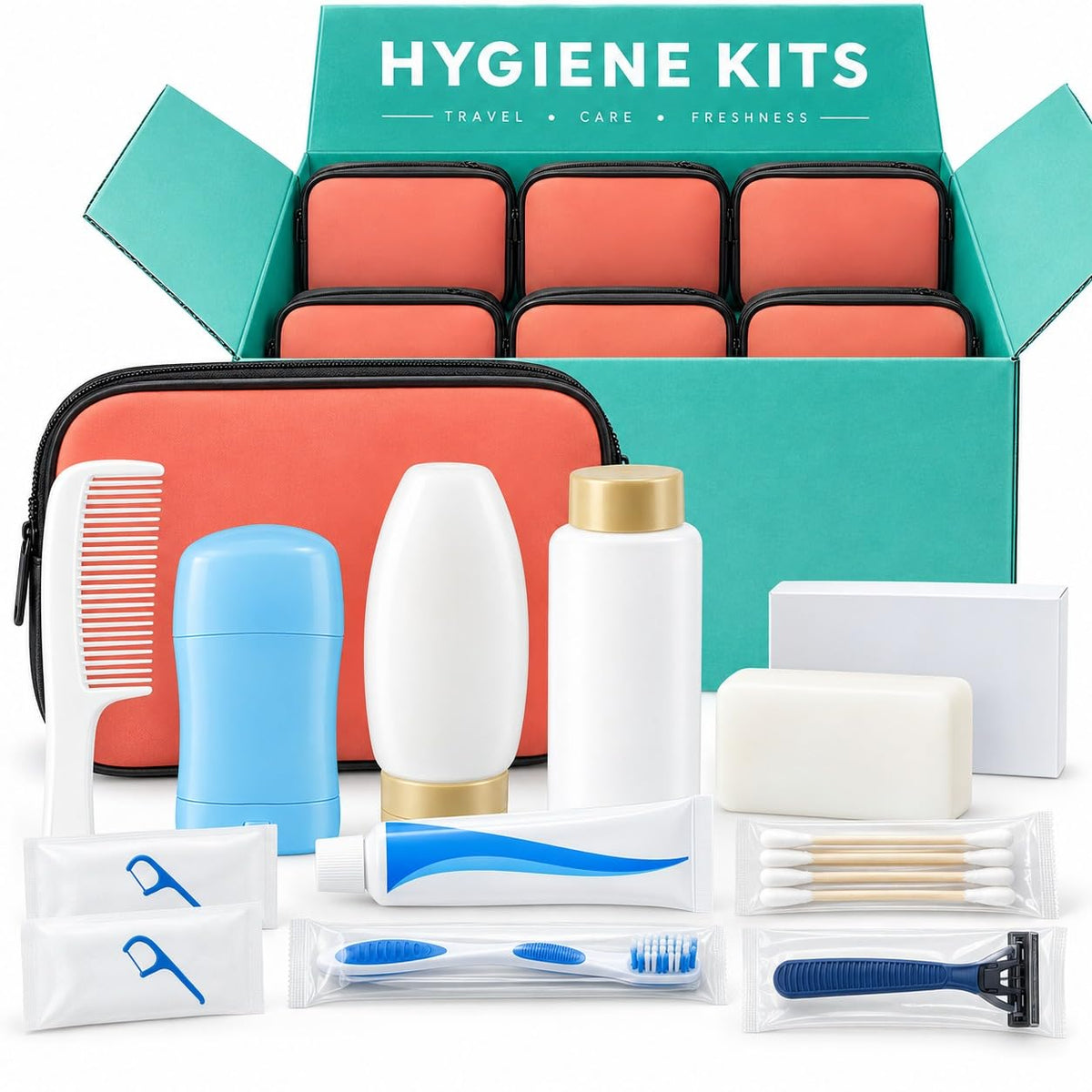 Bulk Hygiene Kits for Women Premium Name Brand Outreach - TREKTOTE Official Imagery - 2