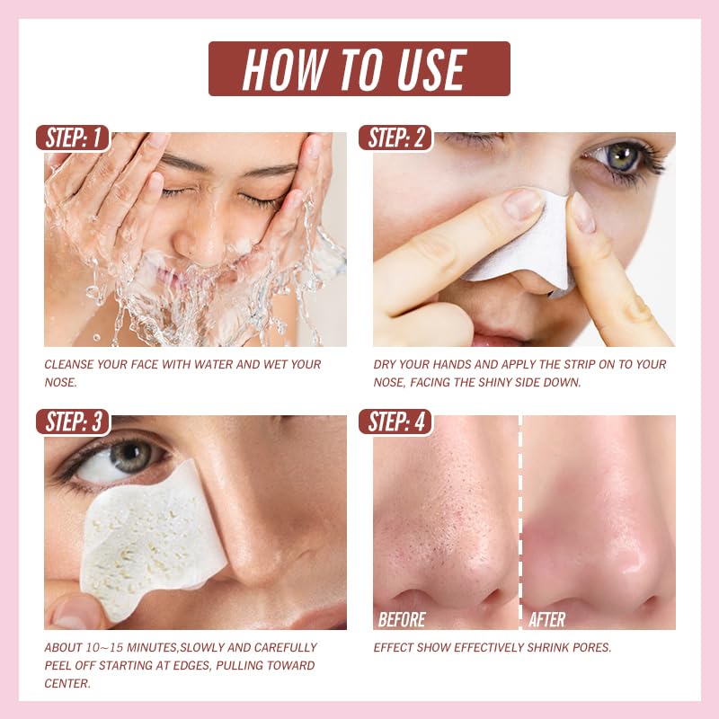 Blackhead Remover Nose Pore Strips for Women & Men, 20 PCS - Product Imagery