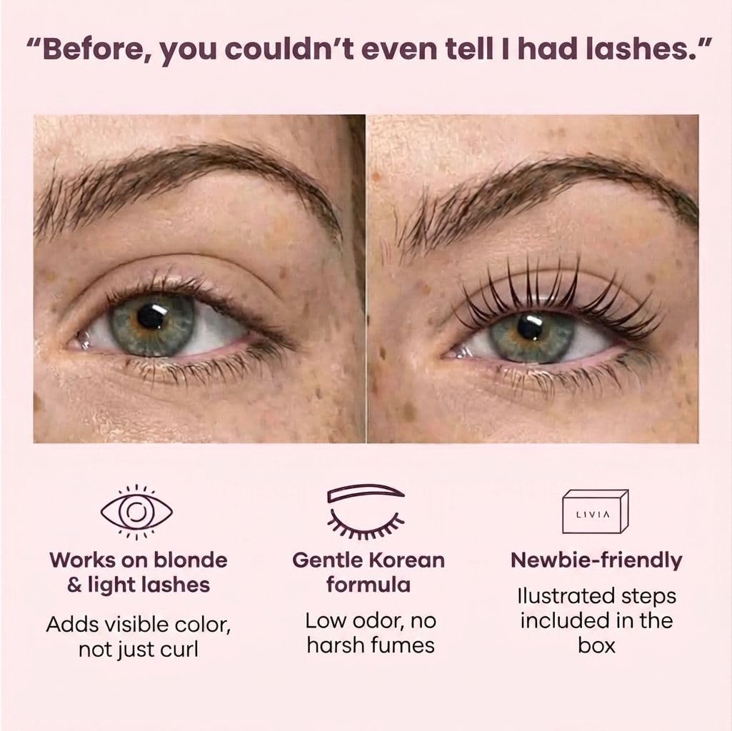 Livia Lash Lift Color Kit Wake Up to Salon Curled Mascara - LIVIA Official Imagery - 4