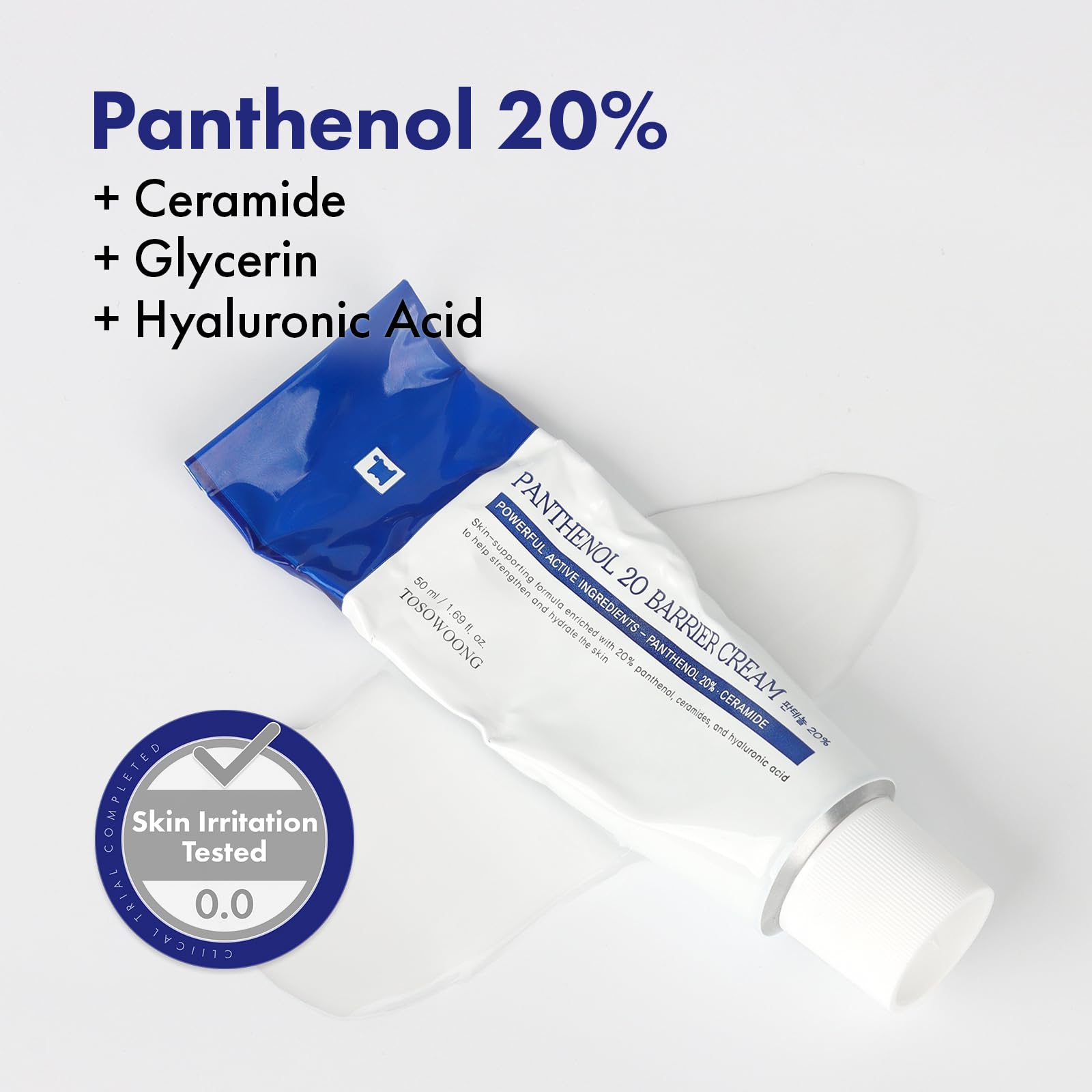 TOSOWOONG Panthenol 20 Barrier Cream for Soothing Hydrating - TOSOWOONG Official Product Imagery - 6