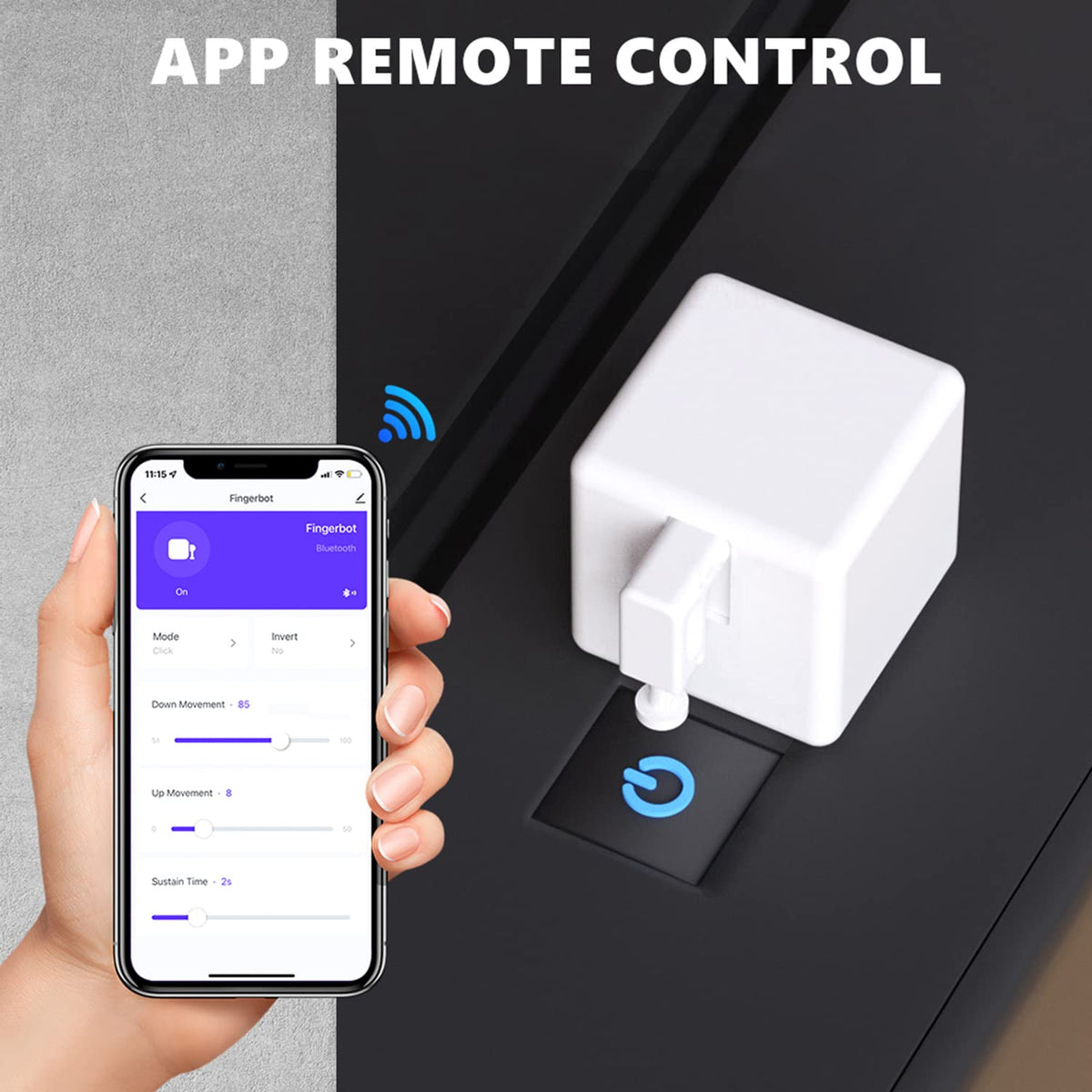 Smart Switch Button Pusher Bluetooth Fingerbot Plus with - Gaoducash Official Imagery - 5