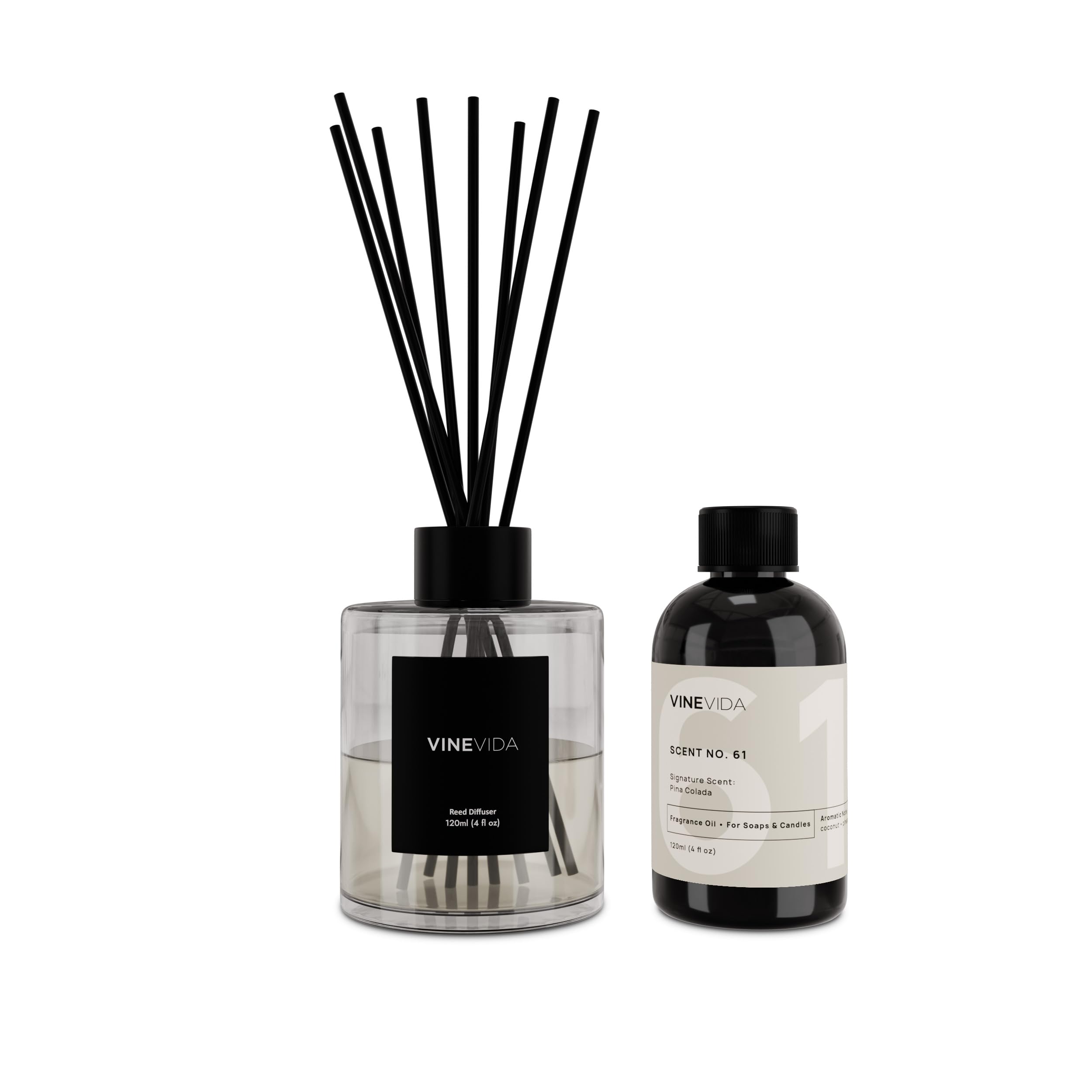 VINEVIDA Scent NO. 61 Reed Diffuser - 120mL (4oz) - Signature - Product Imagery