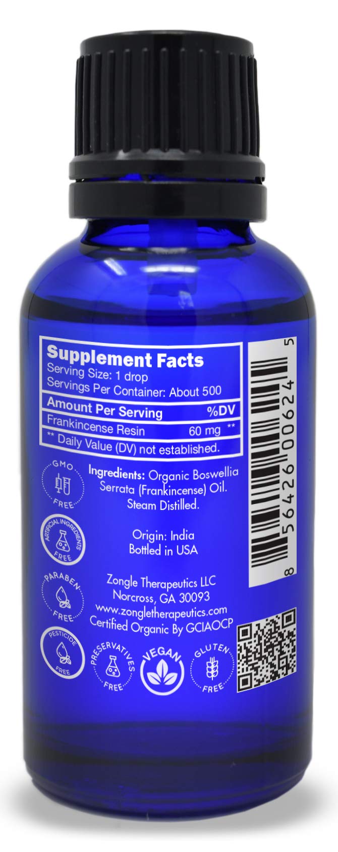 Organic Frankincense Essential Oil Food Grade 1 oz – Zongle