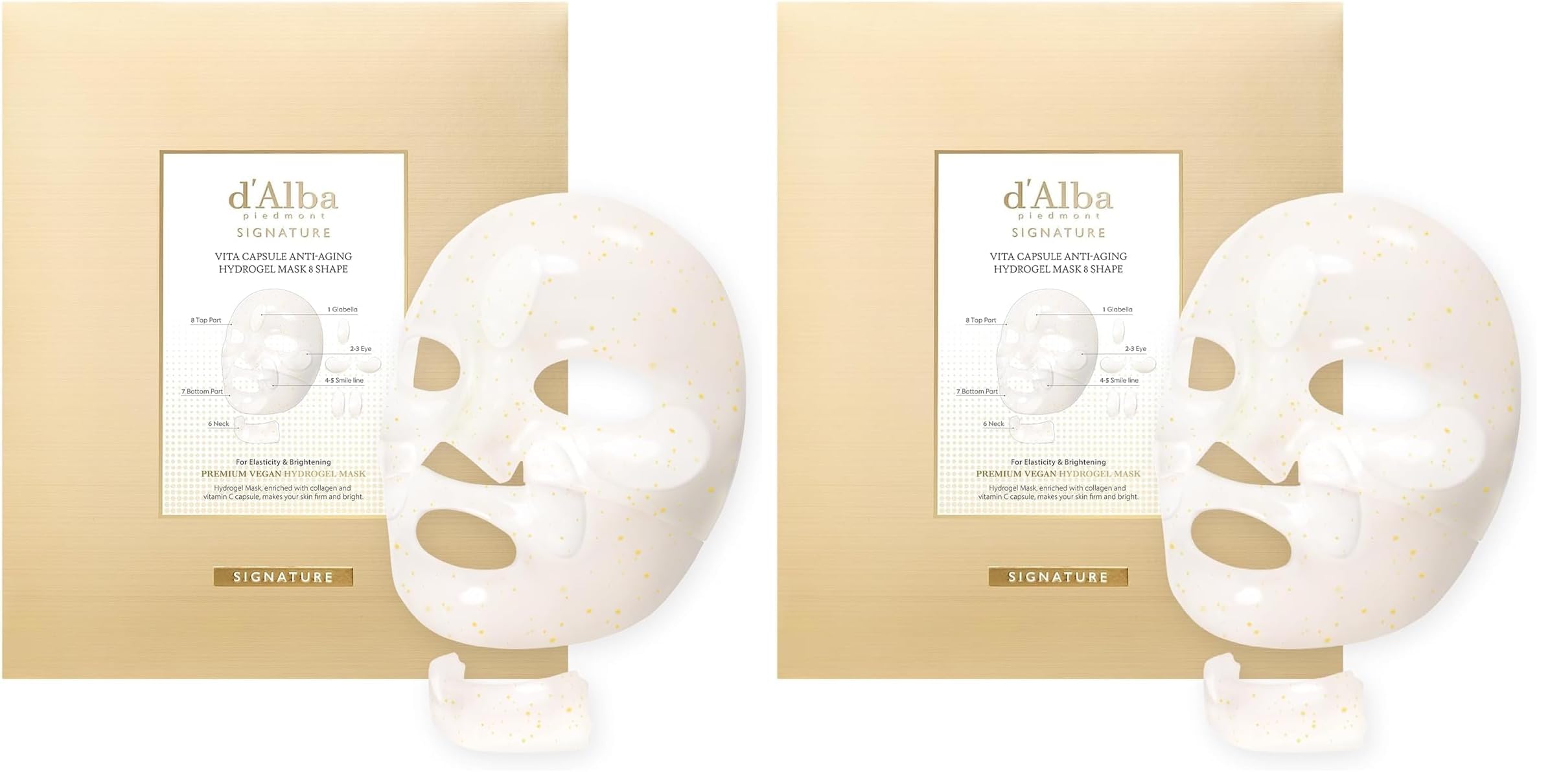 d'alba Piedmont Signature Vita Capsule Hydrogel Mask 8-Shape - d'alba Piedmont