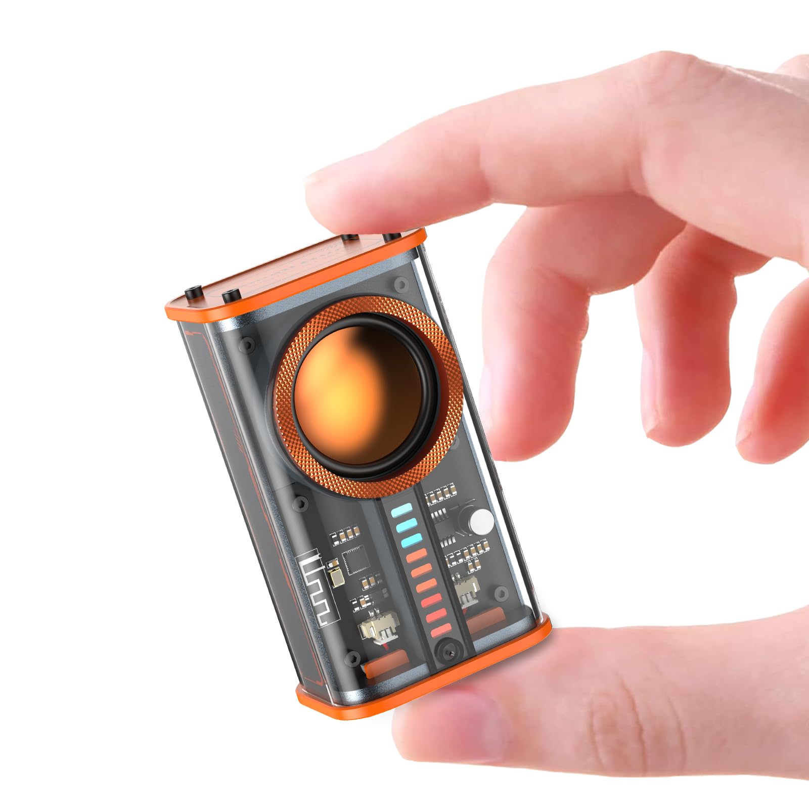 BSZHI Portable Bluetooth Speaker with Lights, Transparent Wireless Mini Bluetoot - BSZHI Official Product View 10