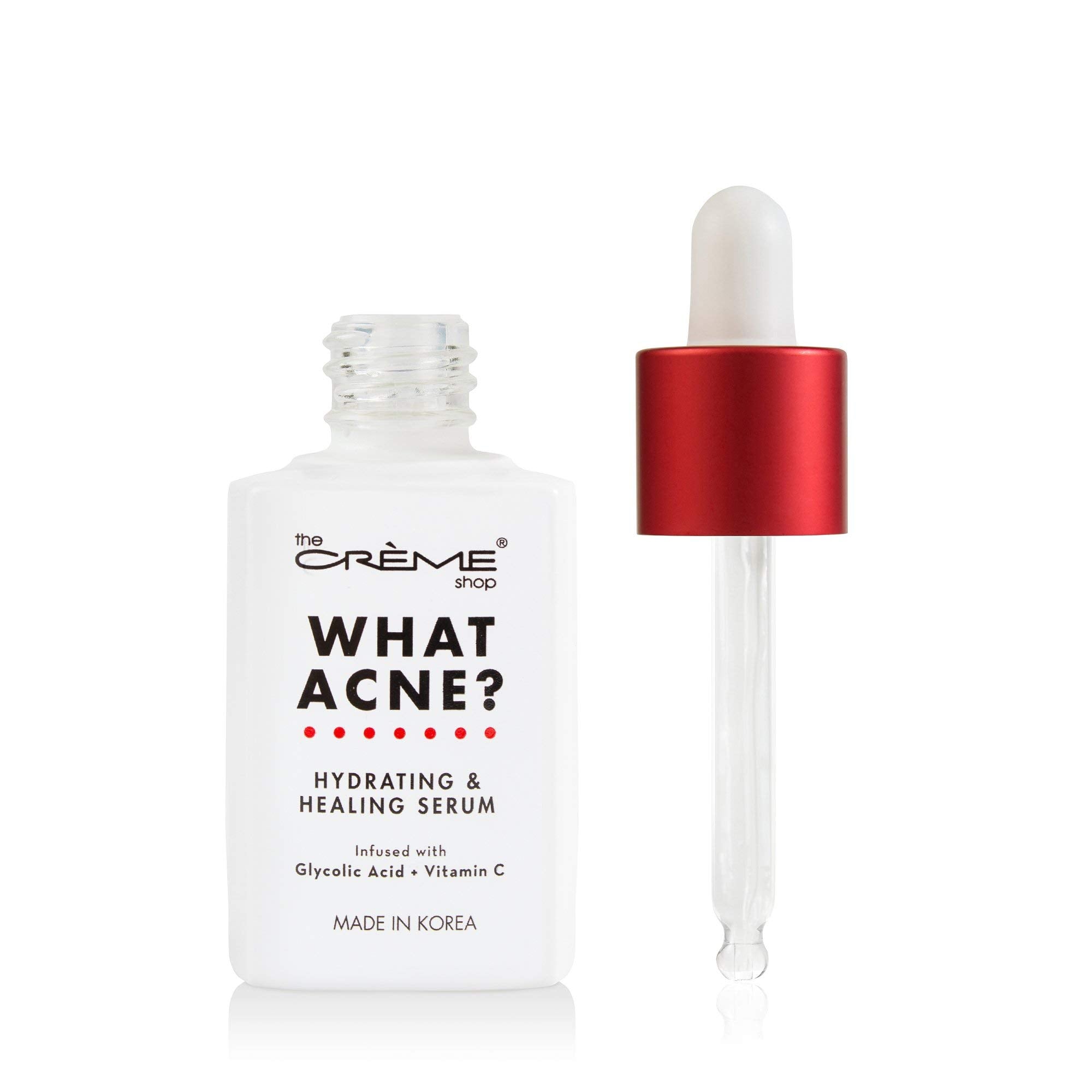 The Crème Shop Korean Skin Care | What Acne? - Hydrating & Healing Vitamin C Serum for Acne Treatment, Dull Skin, irritation, Restoring, Calming, Pore Tightening - The Crème Shop Official Product View 3