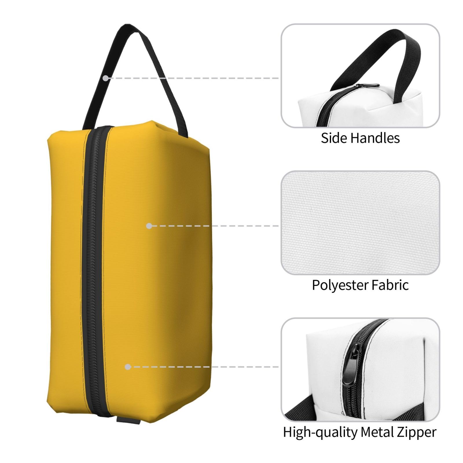 SXZVVBN gold travel toiletry bag made of durable Oxford cloth, large capacity cosmetic and makeup organizer, cosmetic case with multiple compartments