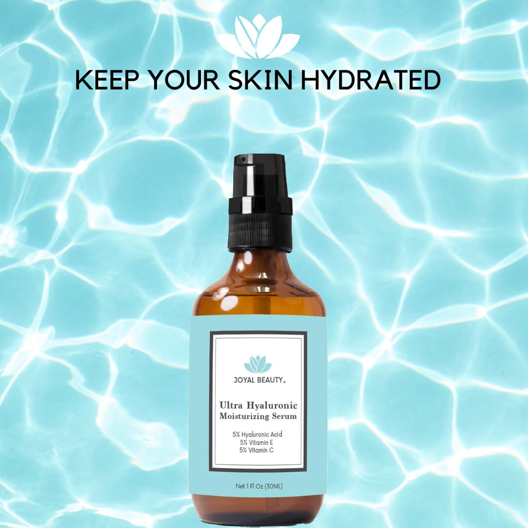 Ultra Hyaluronic Acid Serum for Face Skin 170 kDa with Vitamin C E Jojoba Oil - JOYAL BEAUTY Official Product View 6