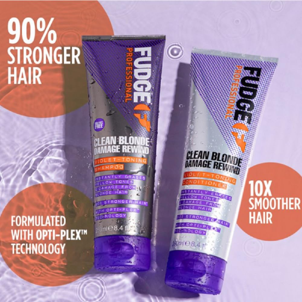 Fudge Clean Blonde Damage Rewind Violet-Toning Shampoo 8.4 oz