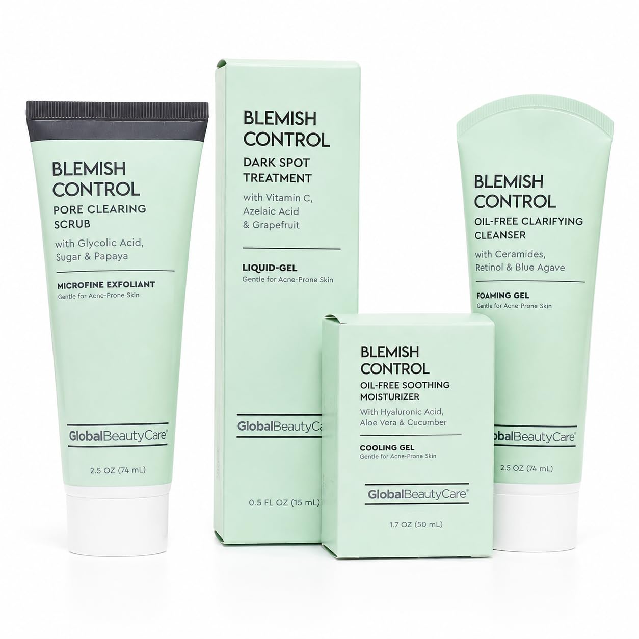 Global Beauty Care Glowing Vitamin C Skin Care Routine Bundle Kit - Global Beauty Care