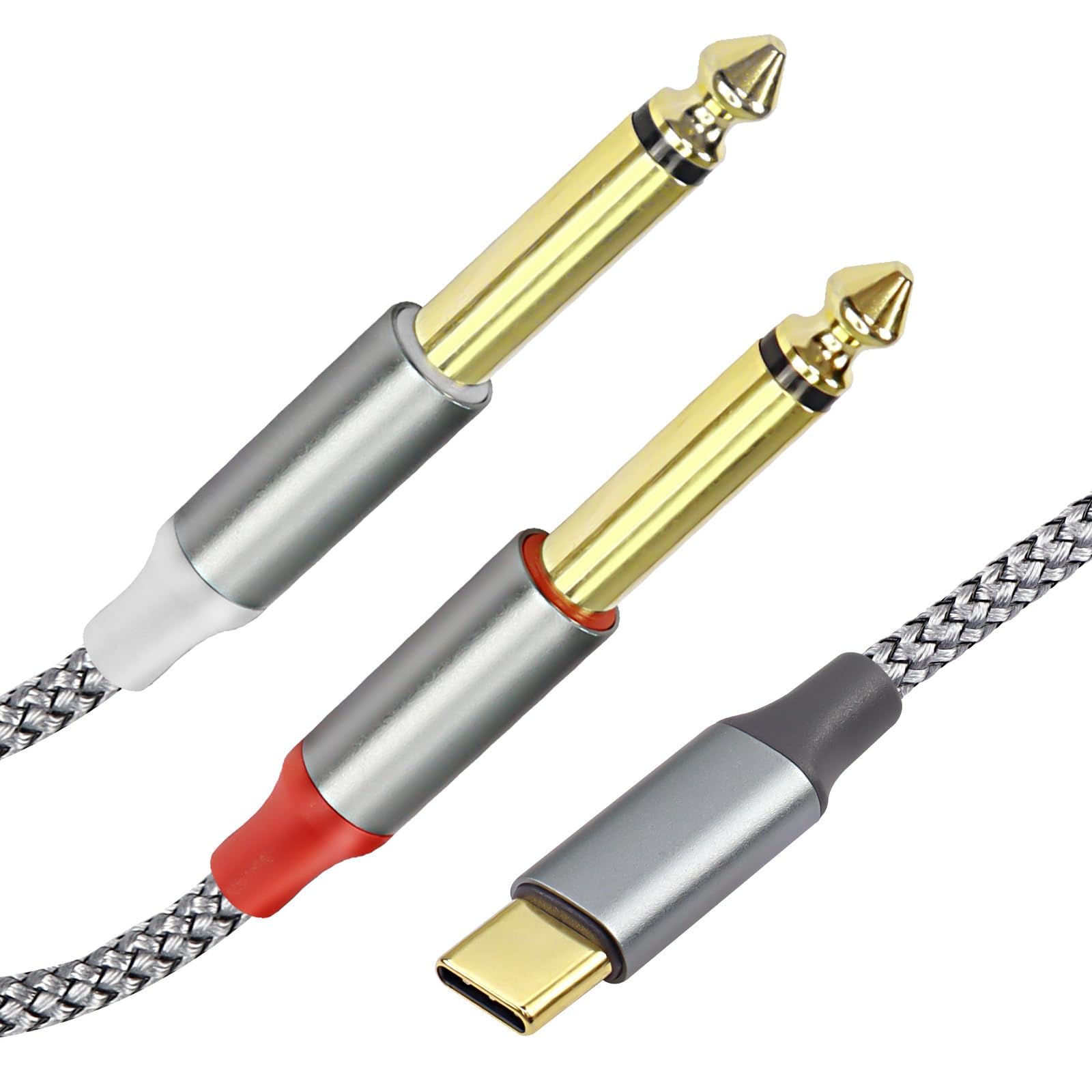 XMSJSIY USB A to 6.35mm Cable USB A to Dual 6.35 mm 1/4 inch TS A by XMSJSIY - Angle View 9
