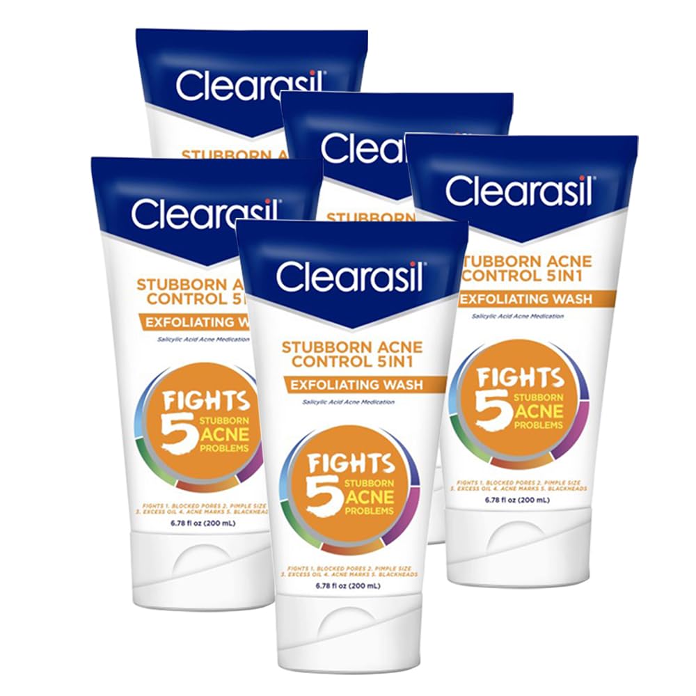 Clearasil Stubborn Acne Control 5in1 Exfoliating Wash 6 78 - Clearasil Official Imagery - 1