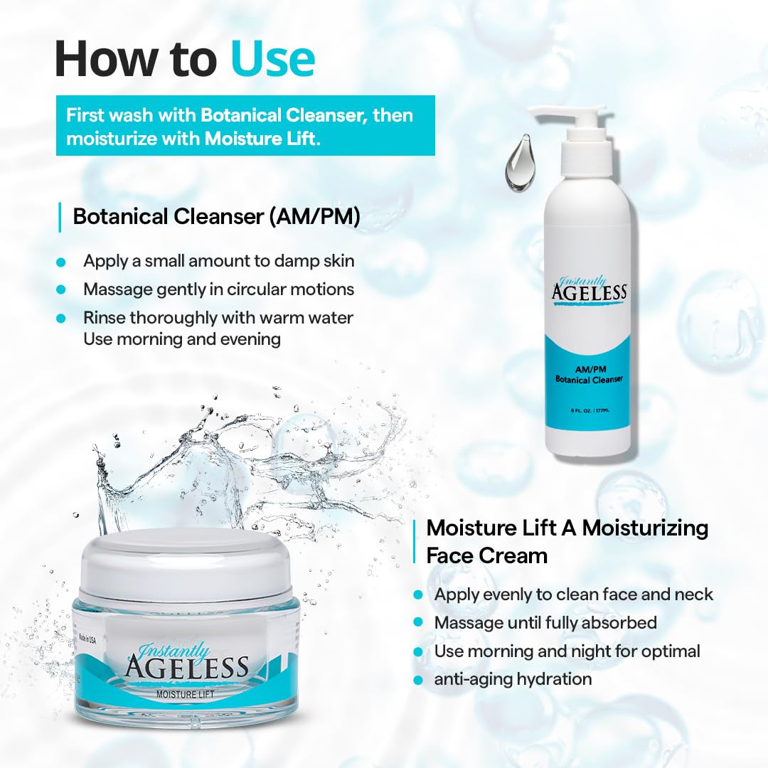 Instantly Ageless AM/PM Botanical Cleanser &amp; Moisture Lift - Instantly Ageless