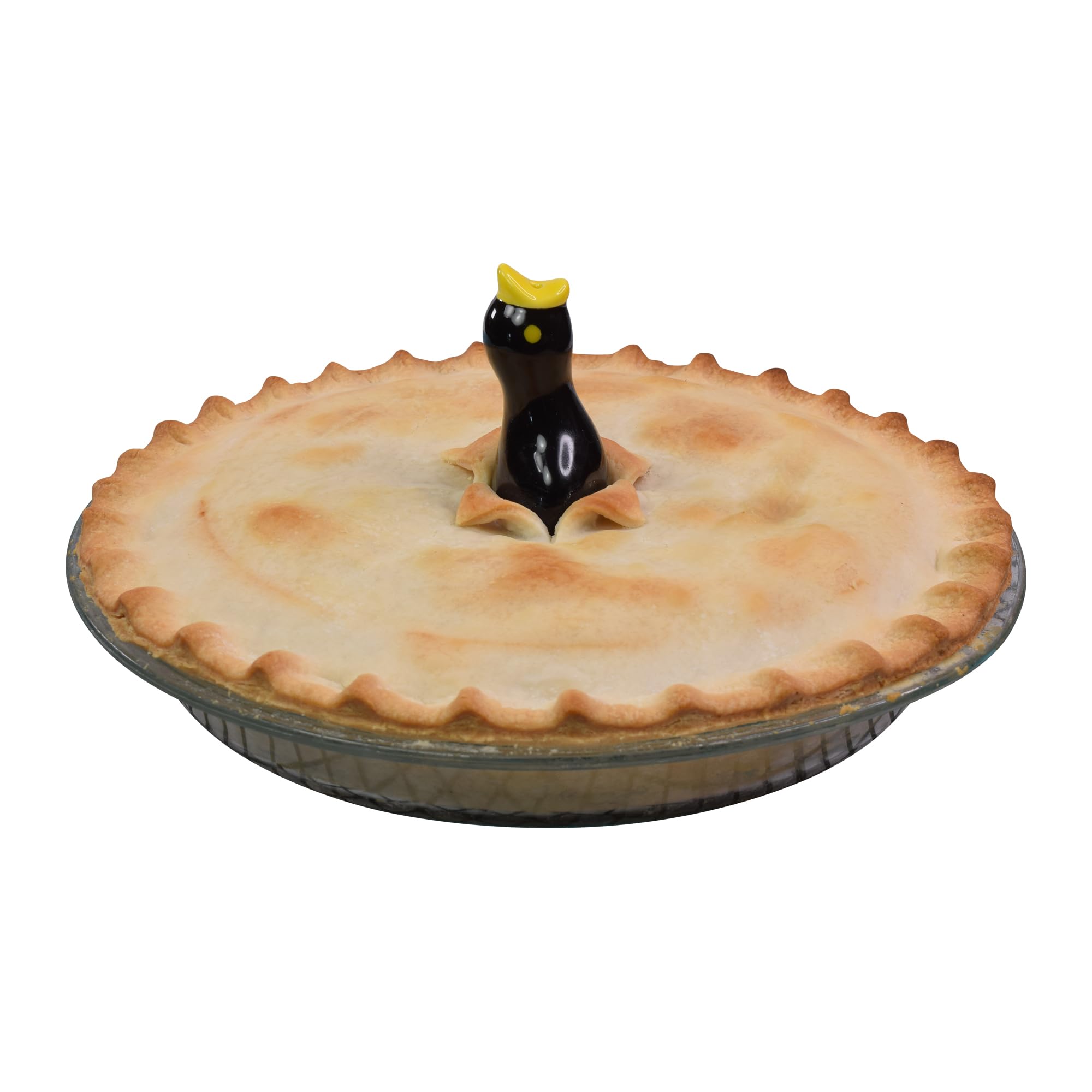 R&M International Black and White Pie Bird Vents, Set of 2 - View 6