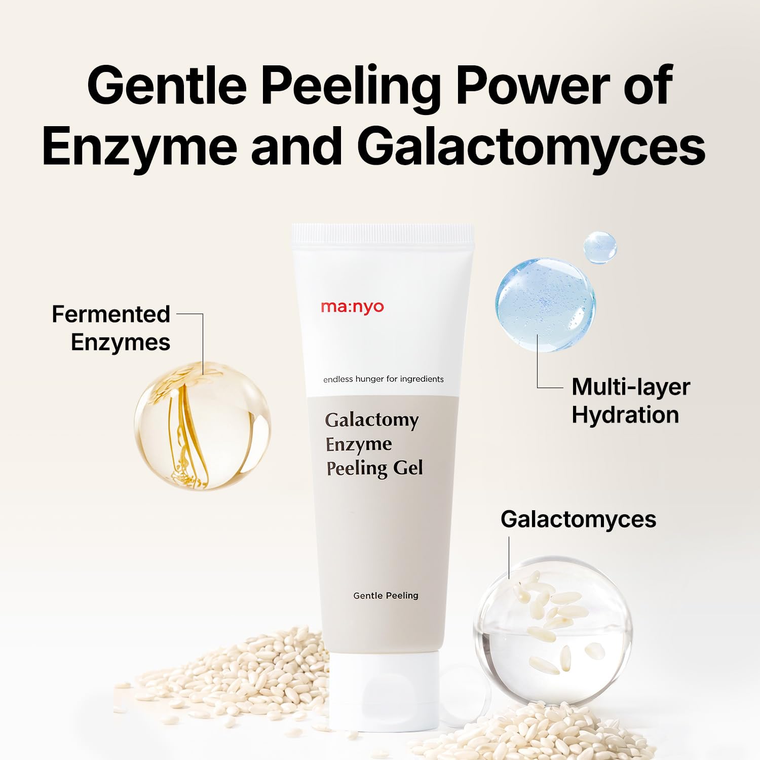 MANYO Galactomy Enzyme Peeling Gel, Gentle Face Exfoliator, 2.5 - ma:nyo