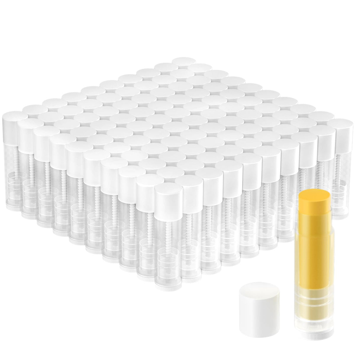 100 Pack Empty Lip Balm Tubes 5 5ml Twist Up lipsticks - Chinhonr Official Imagery - 1