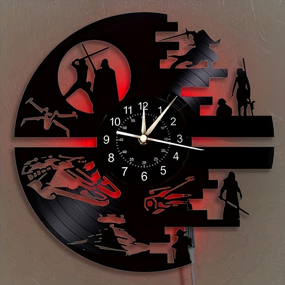 Decorative Vinyl Wall Clock with 12 Inches Science Fiction - Premium Selection Official Imagery - 7
