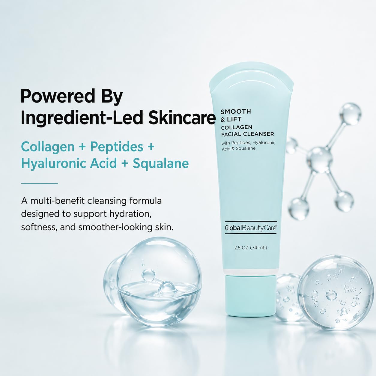Global Beauty Care Smooth &amp; Lift Collagen Facial Cleanser - Global Beauty Care
