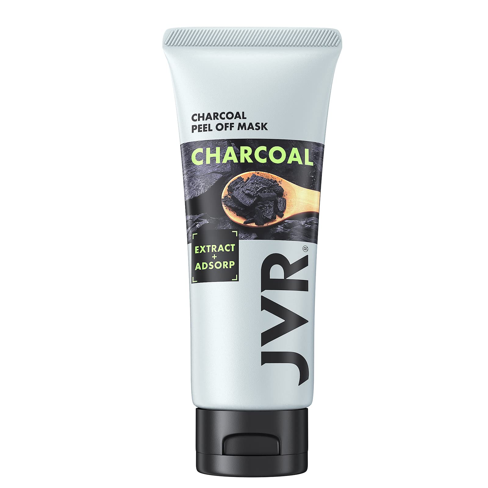 JVR Peel Off Face Mask, Blackhead Mask for Men, Charcoal Peel - JVR