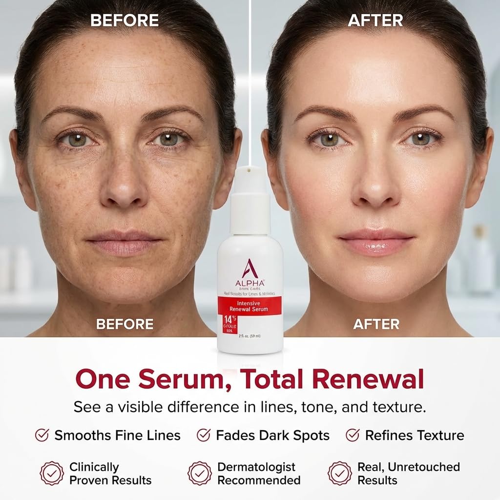 Alpha Skin Care Renewal Serum 14 Glycolic AHA 2 Oz - Alpha Official Imagery - 6