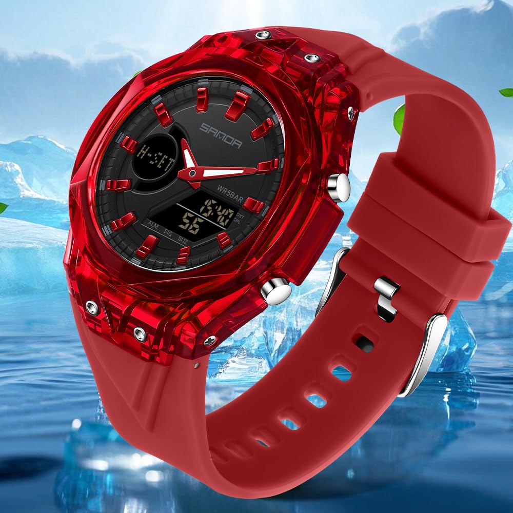 FANMIS Unisex Analog Digital Dual Display Watch Outdoor - FANMIS Official Imagery - 8