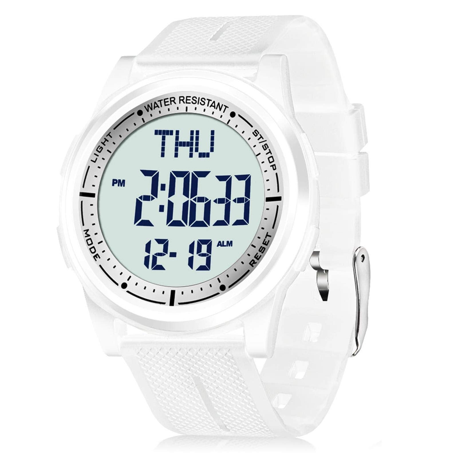 Beeasy Digital Watch for Men Women, 50M Waterproof, Ultra-Thin & - Product Imagery