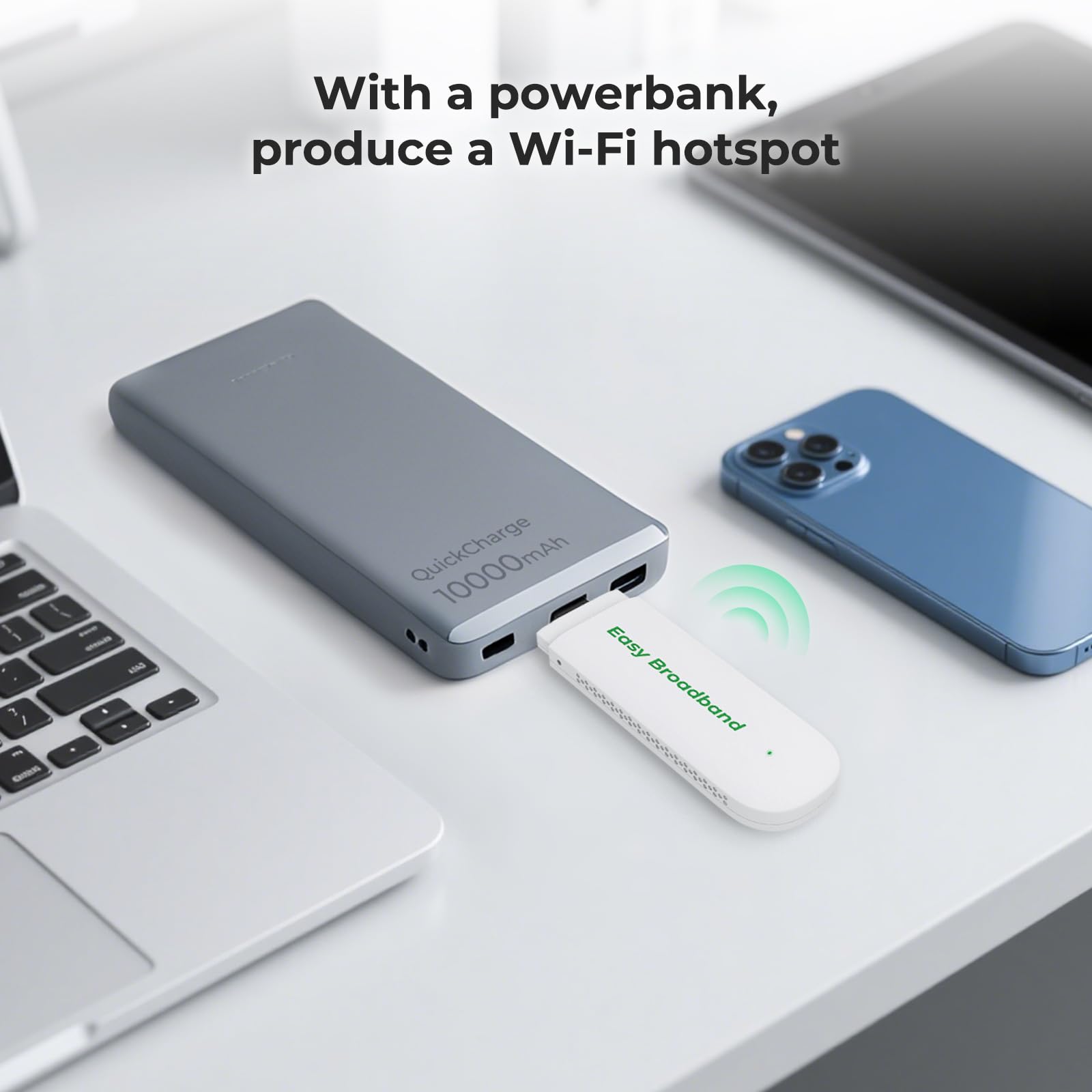 EIOTCLUB 4G LTE USB WiFi 6 dongle displaying a compact network interface controller for high-speed mobile hotspot connectivity.