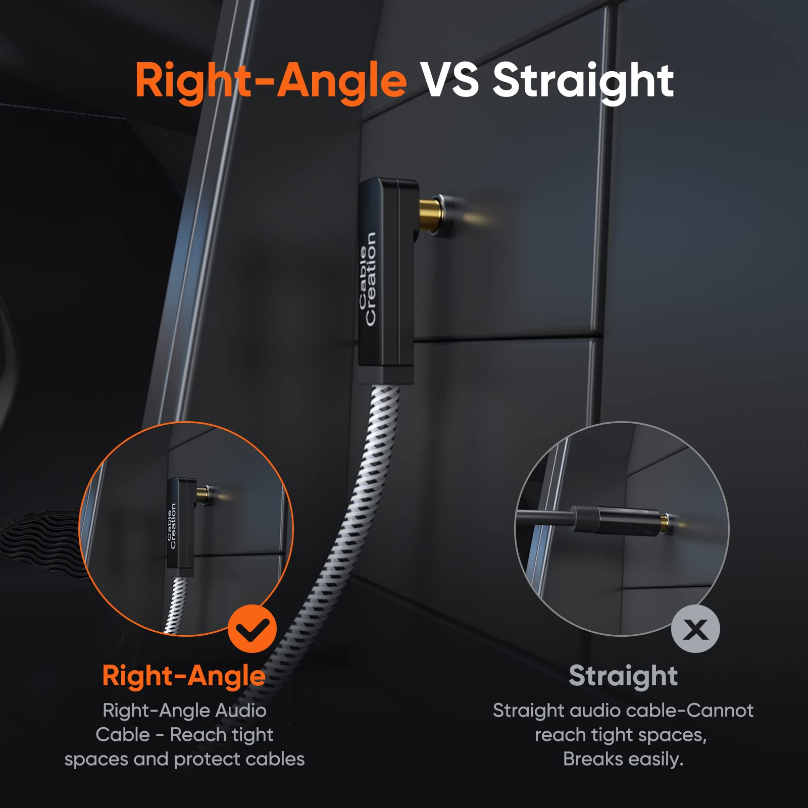 CableCreation 3.5mm Audio Cable , TRRS 3.5mm Stereo Aux Cable by CableCreation - Angle View 5