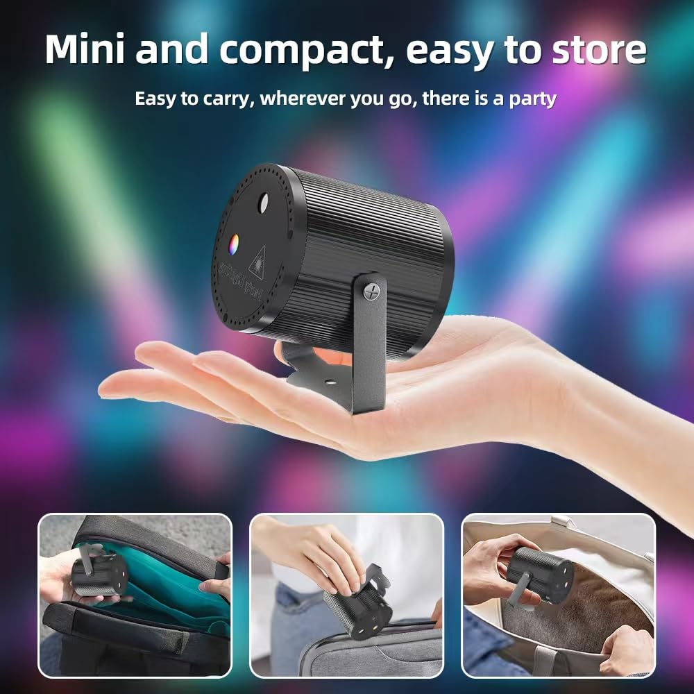 Mini Disco Light Party Light Sound Activated dj Equipment 2 - Mslitely Official Imagery - 7