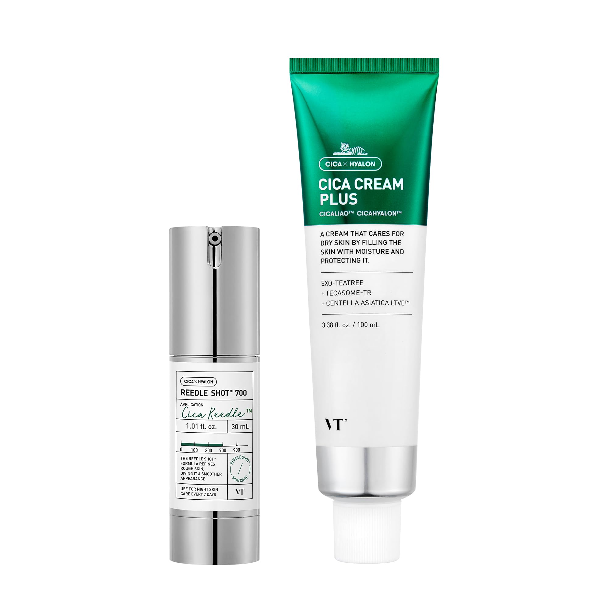 VT COSMETICS Bundle CICA Reedle Shot 700 &amp; Cica Cream Plus - VT COSMETICS