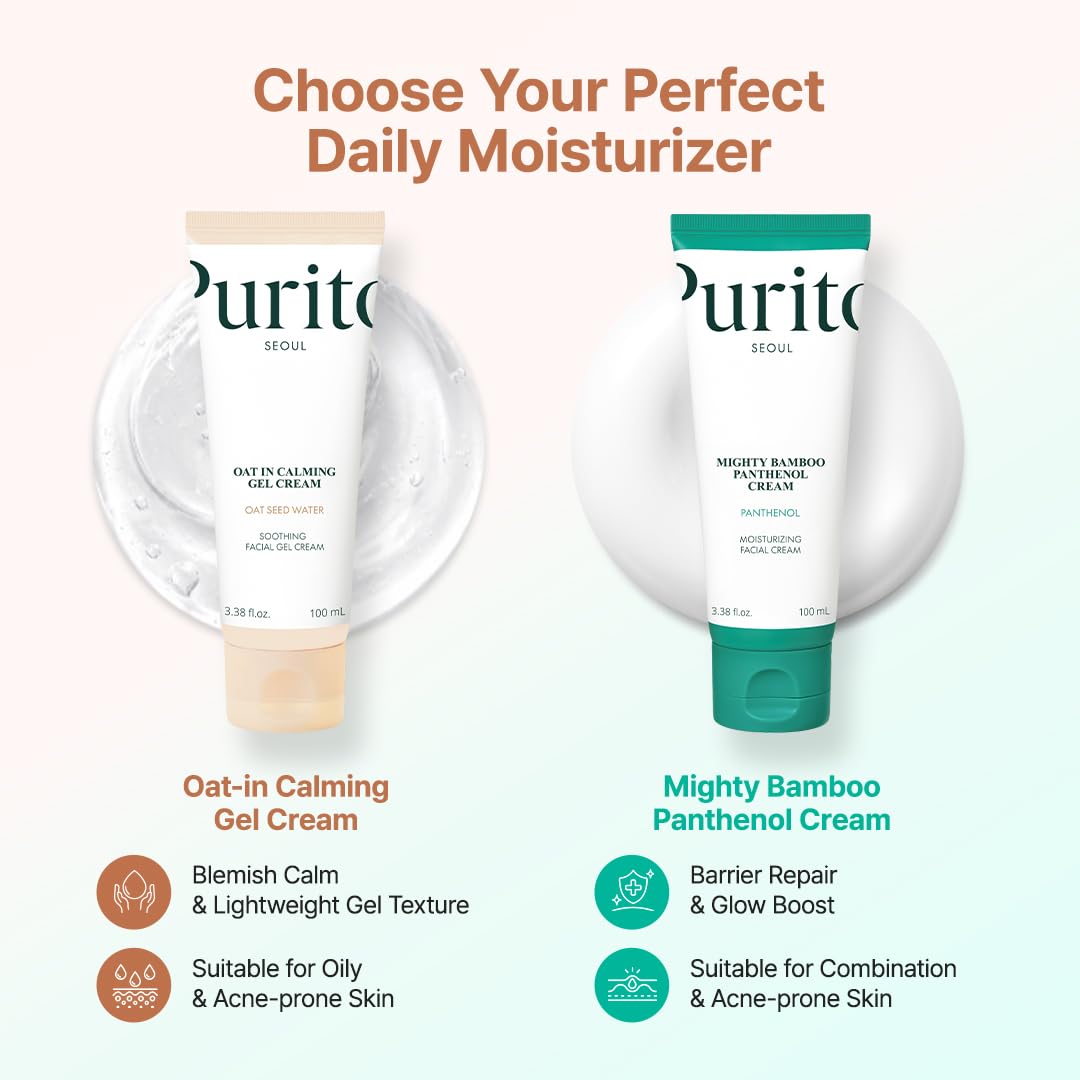 PURITO Oat Calming Gel Cream for Sensitive Skin, 3.38 fl.oz - PURITO Official Product View 8
