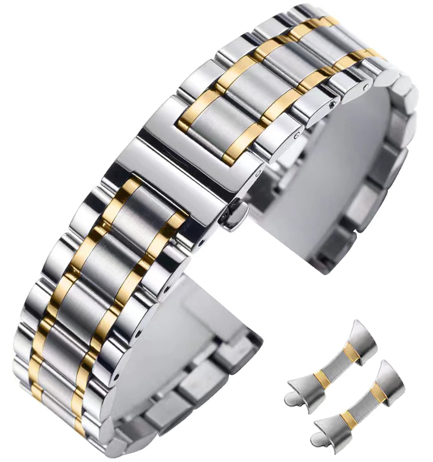 Stainless Steel Watch Band 14mm 15mm 16mm 17mm 18mm 19mm 21mm - Product Imagery